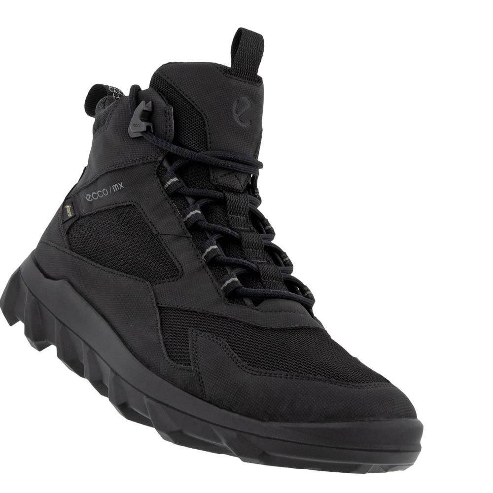 Botas Ecco Mx Mid Gtx Hombre Negros | México 460XYU