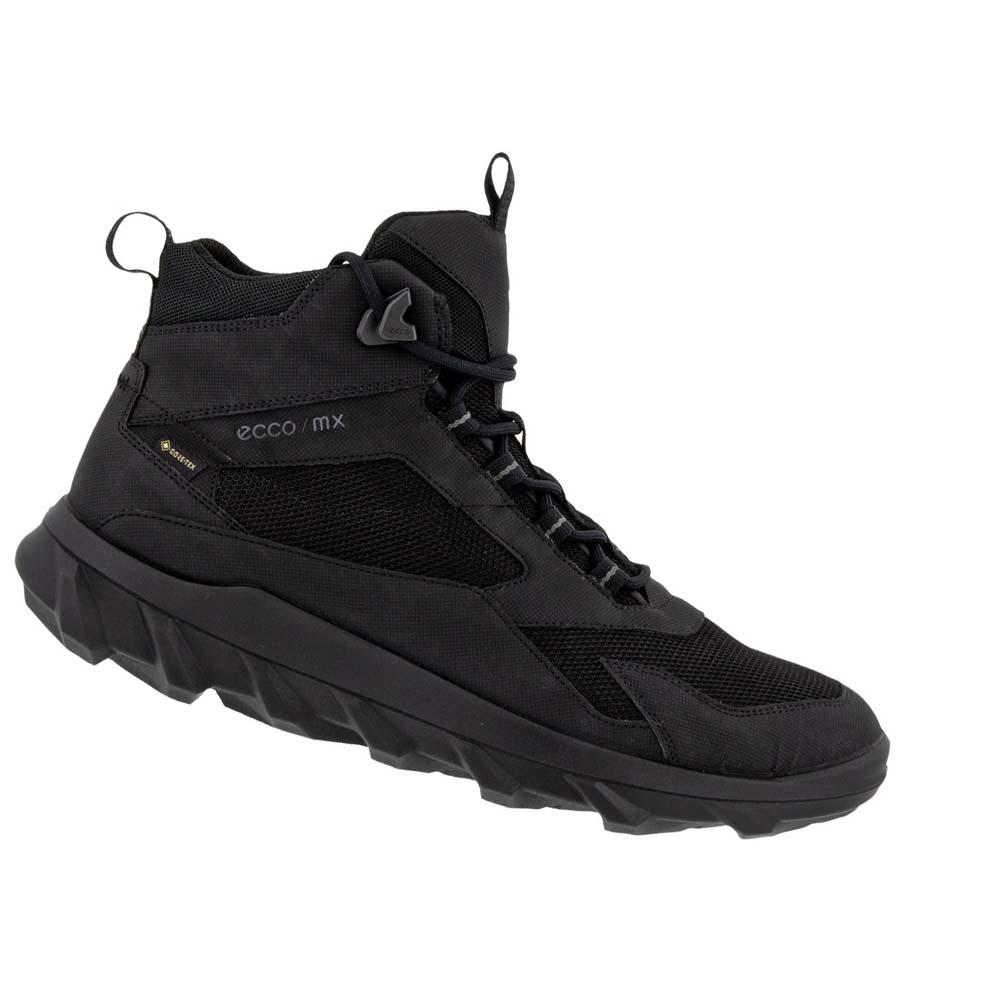 Botas Ecco Mx Mid Gtx Hombre Negros | México 460XYU