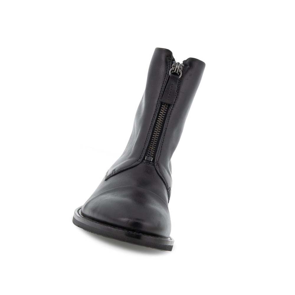 Botas Ecco Sartorelle 25 Tailored Central Zip Ankle Mujer Negros | México 837ILH