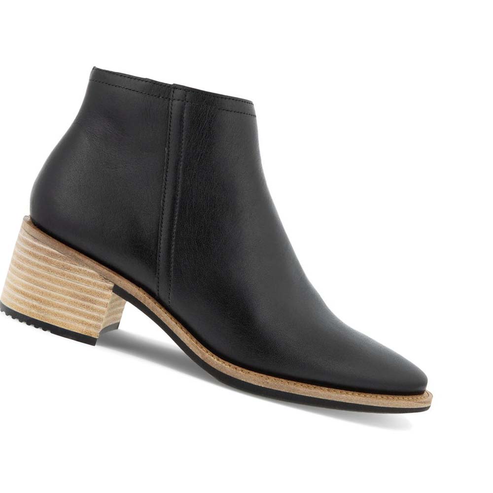 Botas Ecco Shape 35 Sartorelle Ankle Low Mujer Negros | México 834AHK