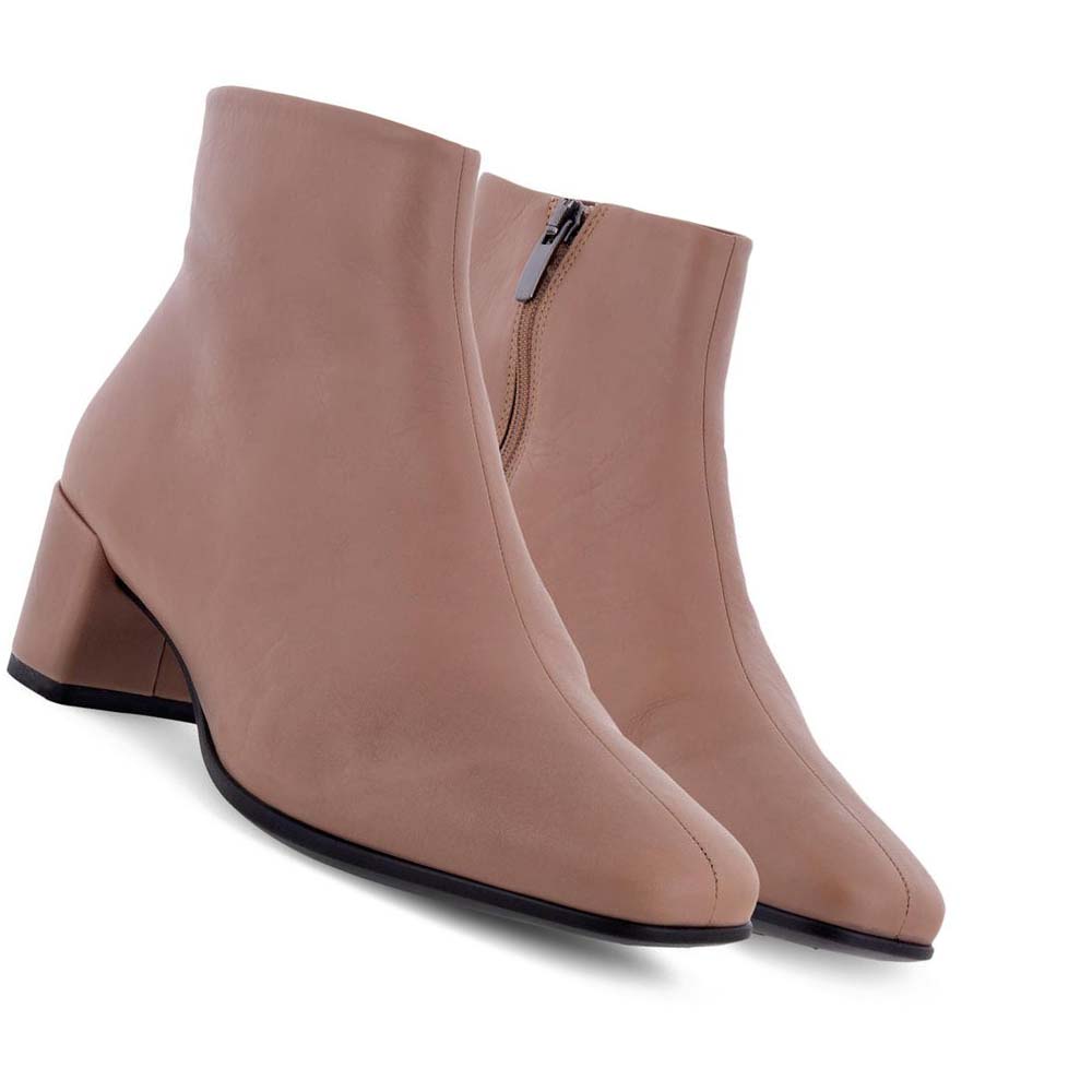 Botas Ecco Shape 35 Squared Ankle Mujer Rosas | México 831FDN