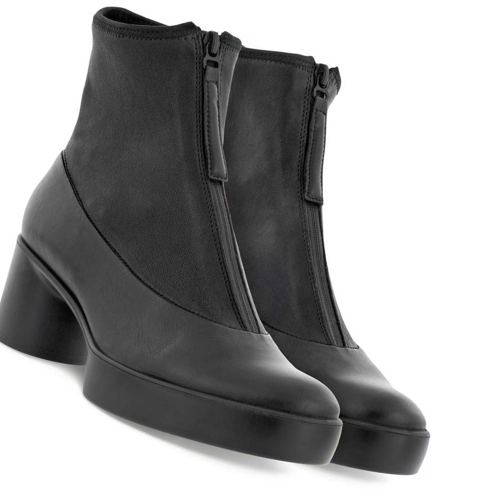 Botas Ecco Shape Sculpted Motion 35 Zip Mujer Negros | México 828JPQ