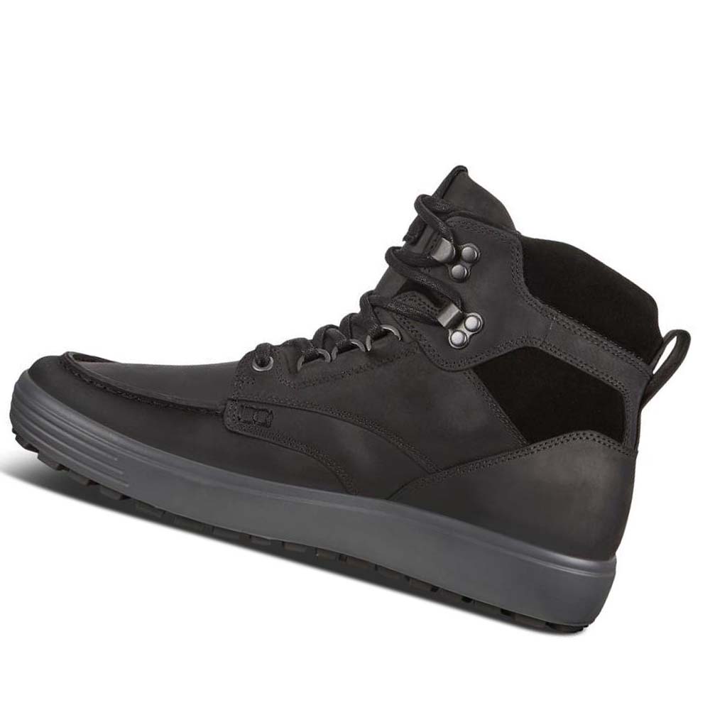 Botas Ecco Soft 7 Tred Ankle Hombre Negros | México 45ZUT