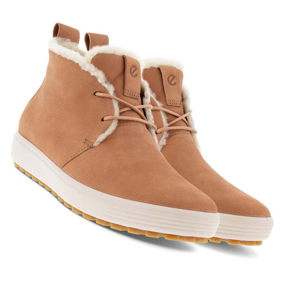 Botas Ecco Soft 7 Tred Shearling Ankle Mujer Marrom | México 81PJJ