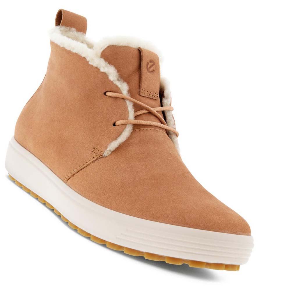 Botas Ecco Soft 7 Tred Shearling Ankle Mujer Marrom | México 81PJJ