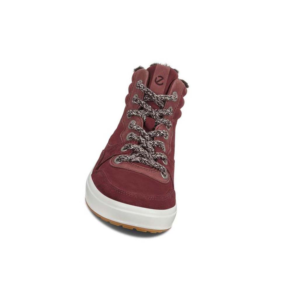 Botas Ecco Soft 7 Wedge Tred Mujer Vino | México 819MQZ