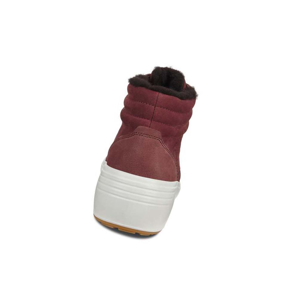 Botas Ecco Soft 7 Wedge Tred Mujer Vino | México 819MQZ