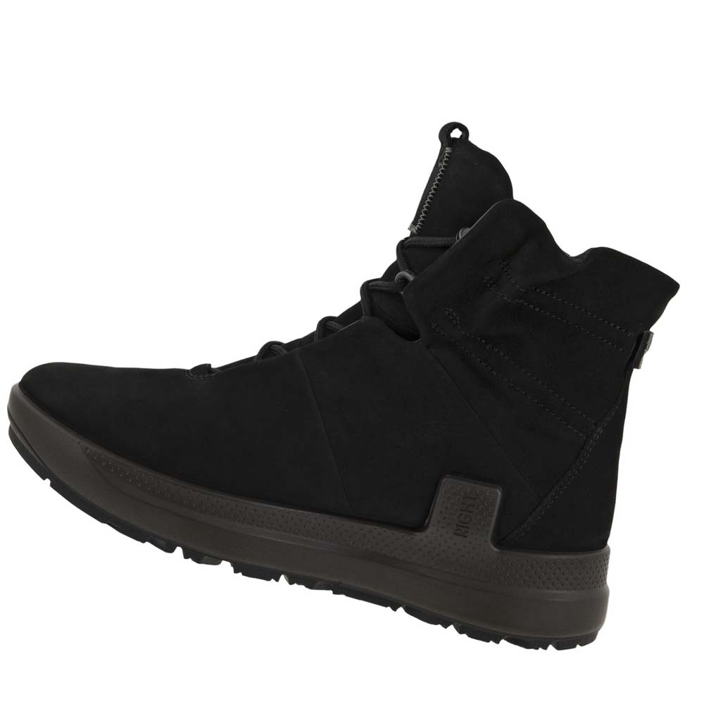 Botas Ecco Solice Lace Mid Gtx Pl Mujer Negros | México 816EBC