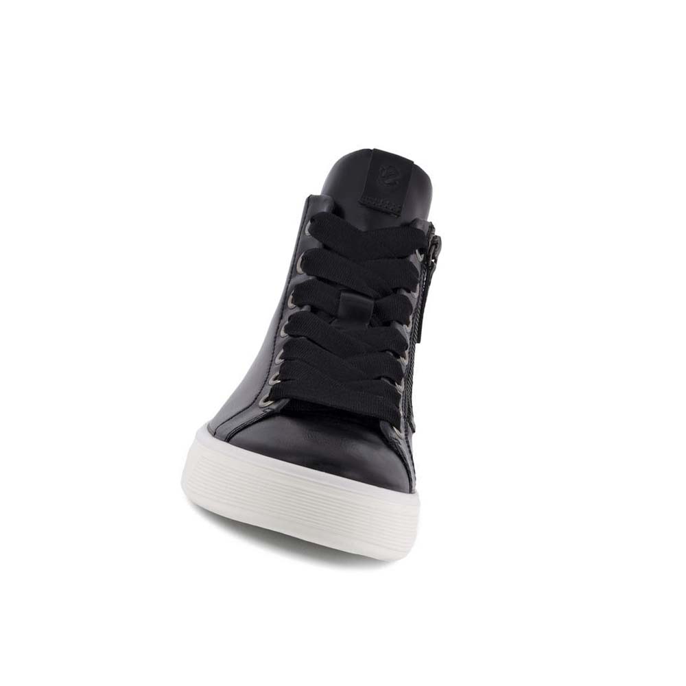 Botas Ecco Stret Tray Mid-cutie Mujer Negros | México 813YXF