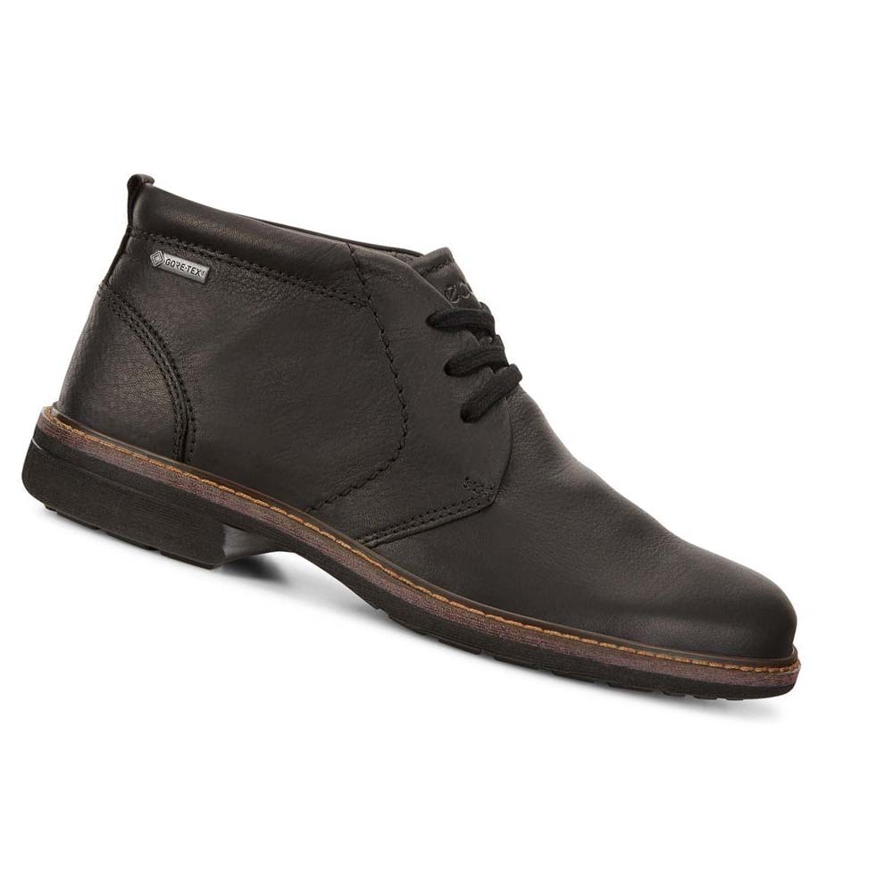 Botas Ecco Turn Gtx Chukka Tie Hombre Negros | México 450TCE