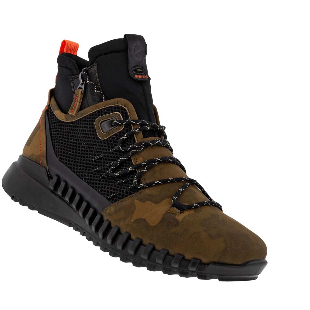 Botas Ecco Zipflex Hi-top Hombre Negros | México 44XYU