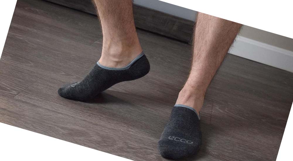 Calcetines Ecco Casual No-Show Hombre Grises | México 117MQZ