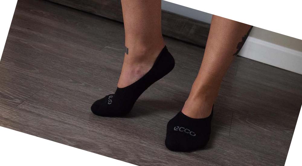 Calcetines Ecco Casual No-Show Mujer Negros | México 48JPQ