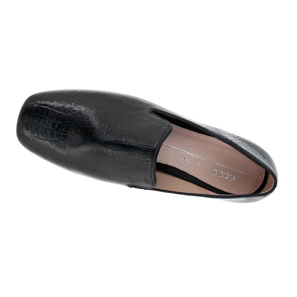 Mocasines Ecco Anine Squared Smoking Mujer Negros | México 720XYU