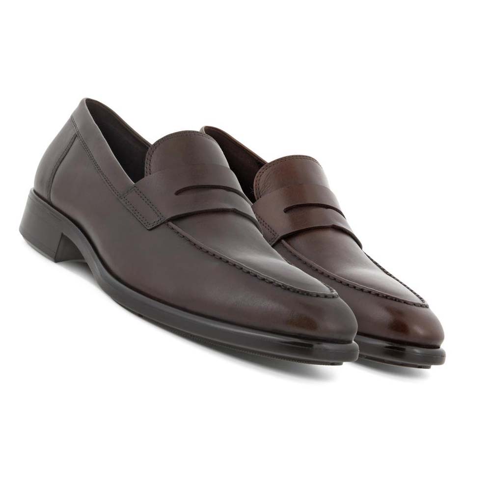 Mocasines Ecco Citytray Penny Loafer Hombre Marrom | México 33YXF