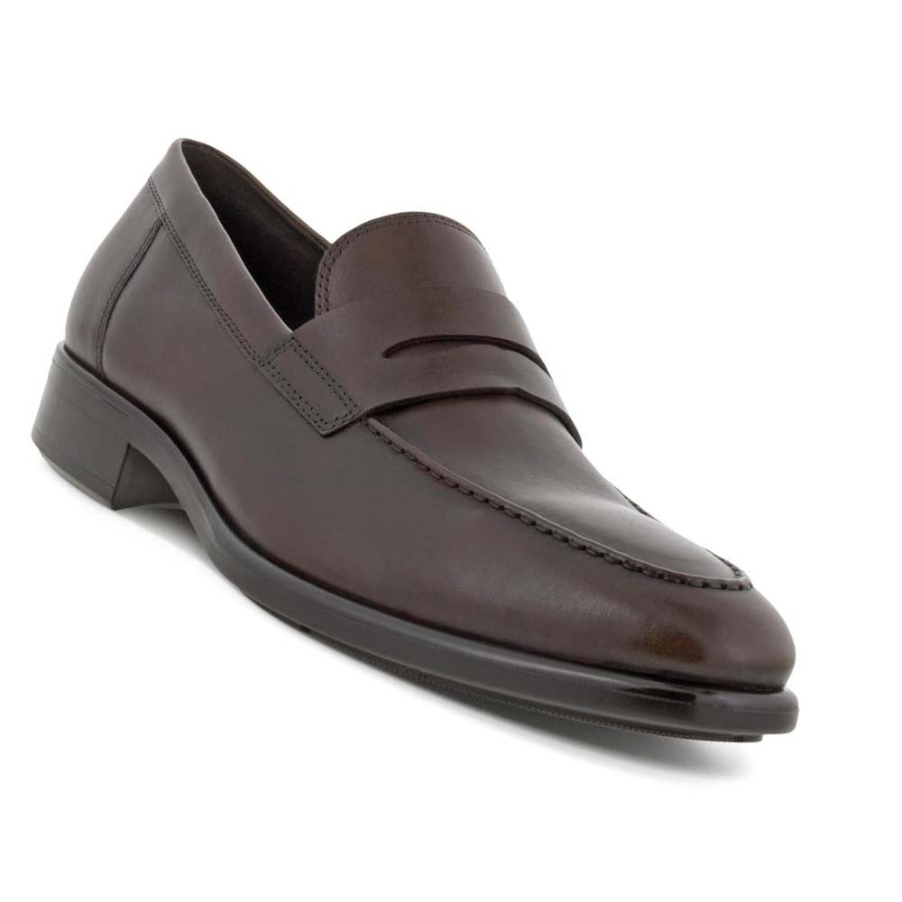 Mocasines Ecco Citytray Penny Loafer Hombre Marrom | México 33YXF