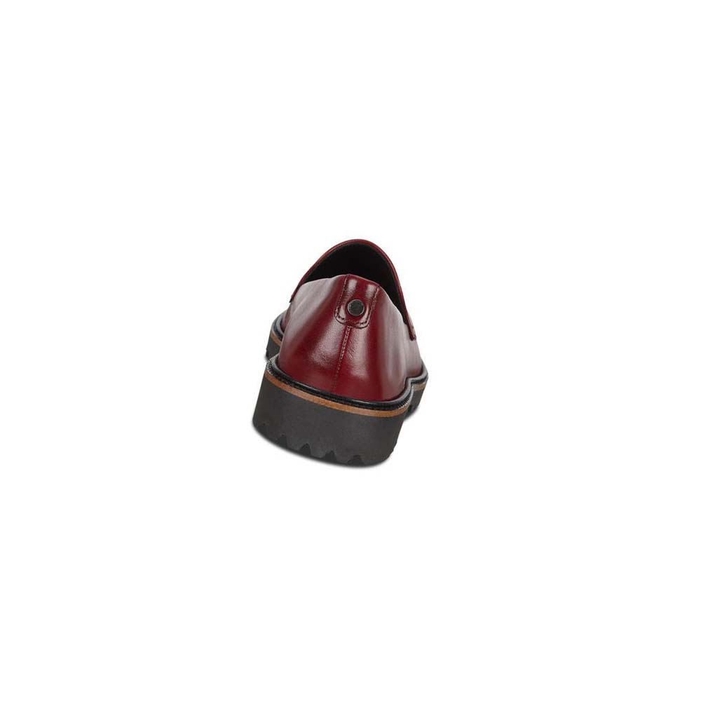 Mocasines Ecco Incise Tailored Mujer Vino | México 71ZUT