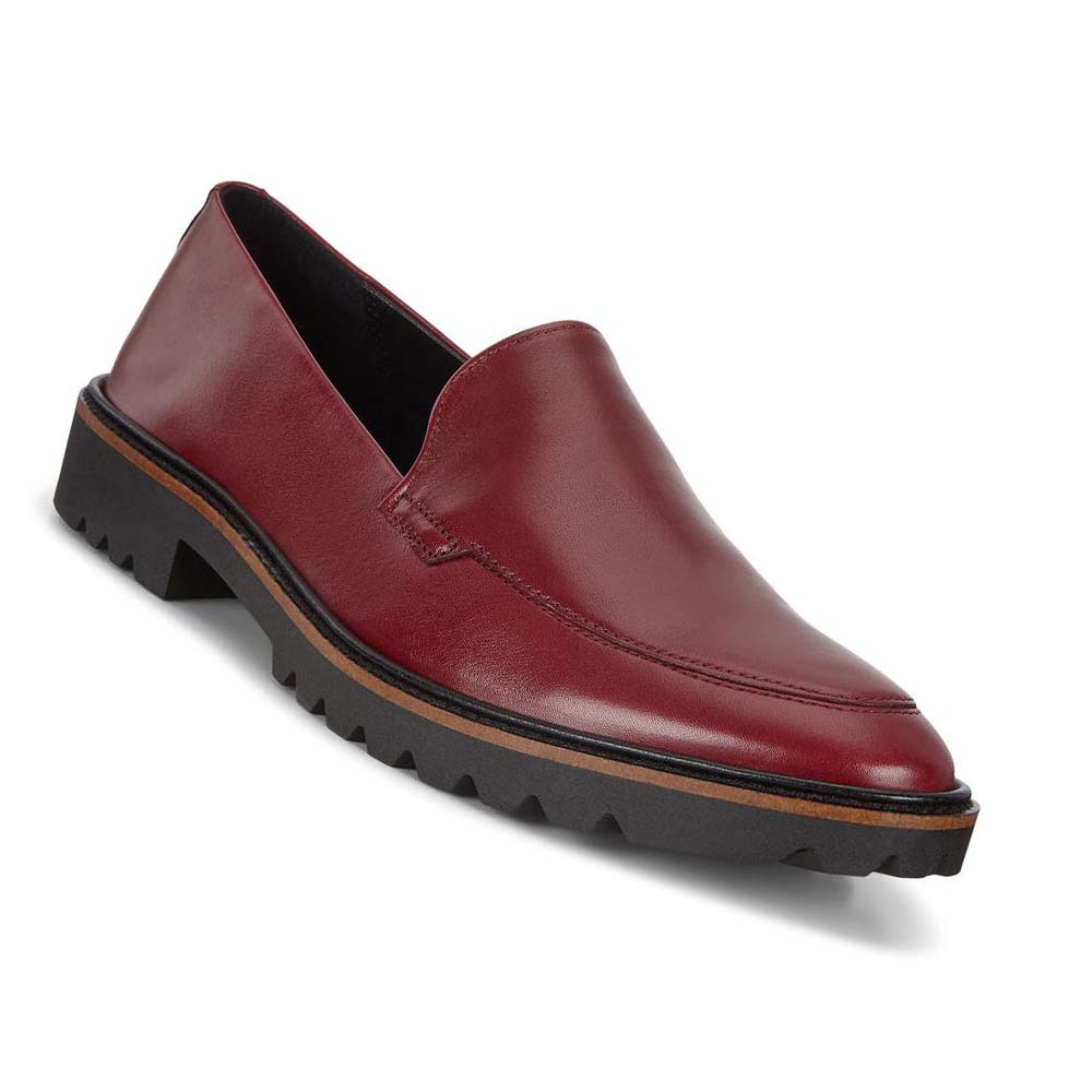 Mocasines Ecco Incise Tailored Mujer Vino | México 71ZUT