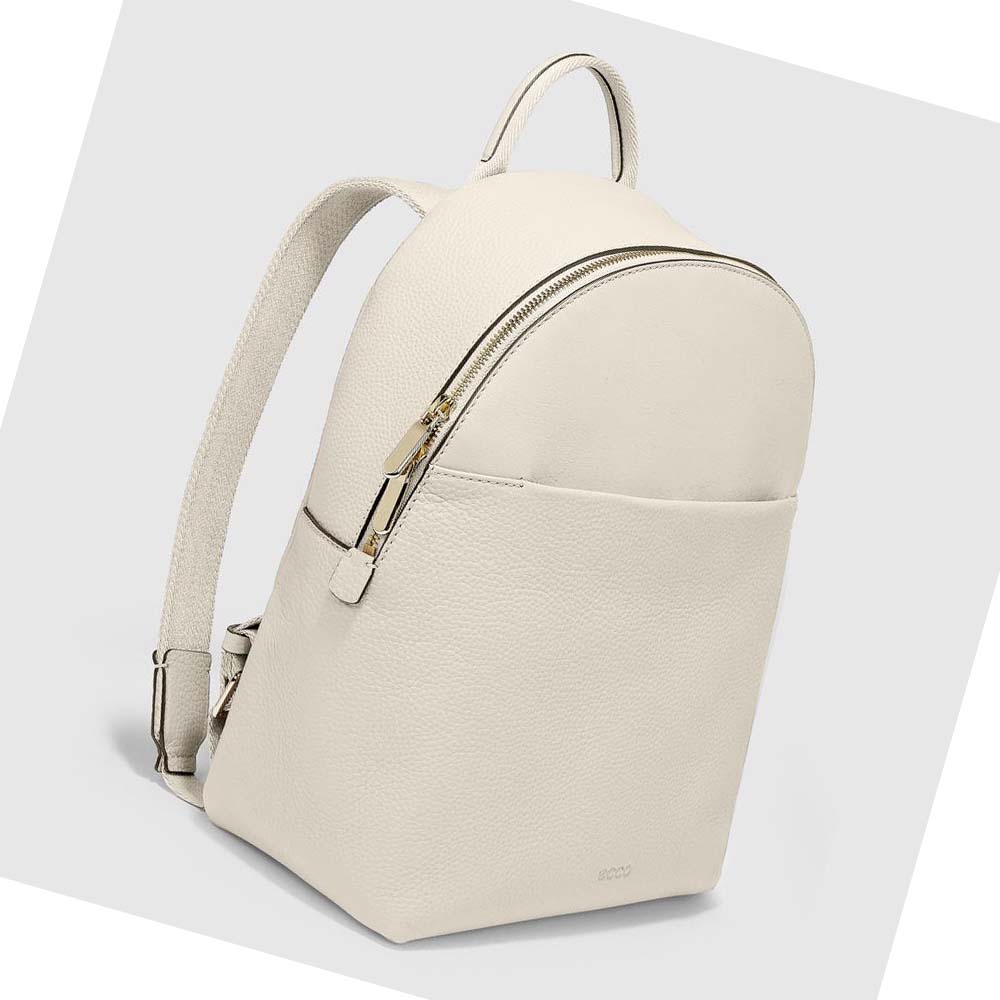 Mochilas Ecco Textureblock Small Mujer Beige | México 606TCE