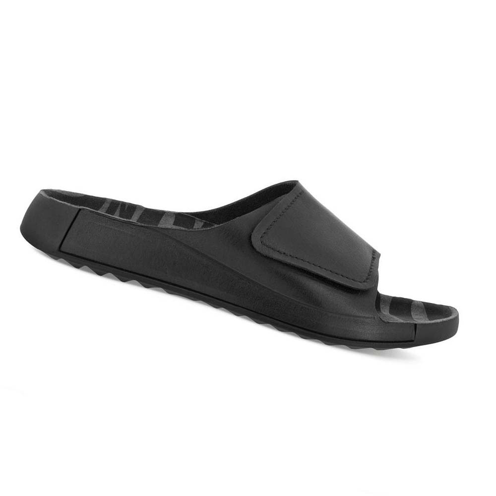 Sandalias Ecco 2nd Cozmo One Band Hombre Negros | México 333KOR