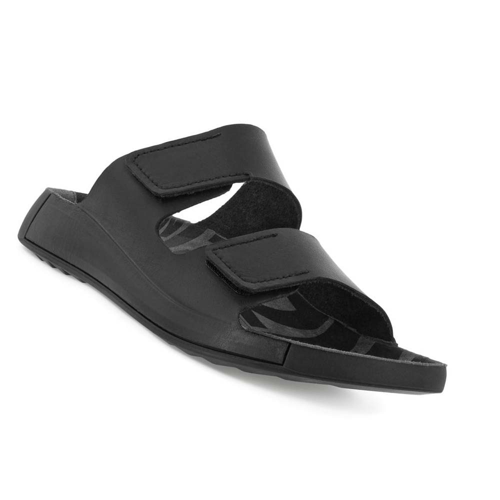 Sandalias Ecco 2nd Cozmo Two Band Hombre Negros | México 332LIS