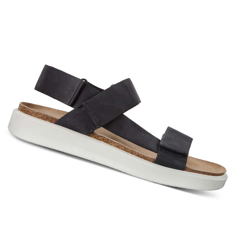 Sandalias Ecco Corksphere Flat Hombre Negros | México 331ZUT