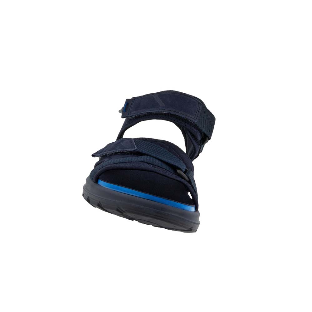 Sandalias Ecco Exowrap 3strap Hombre Azules Azules | México 32UZG