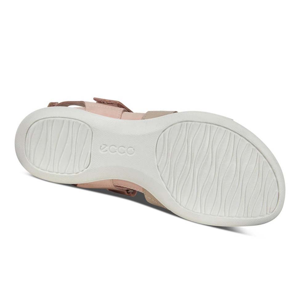 Sandalias Ecco Flash Flat Mujer Grises Blancos Rosas | México 6UZG