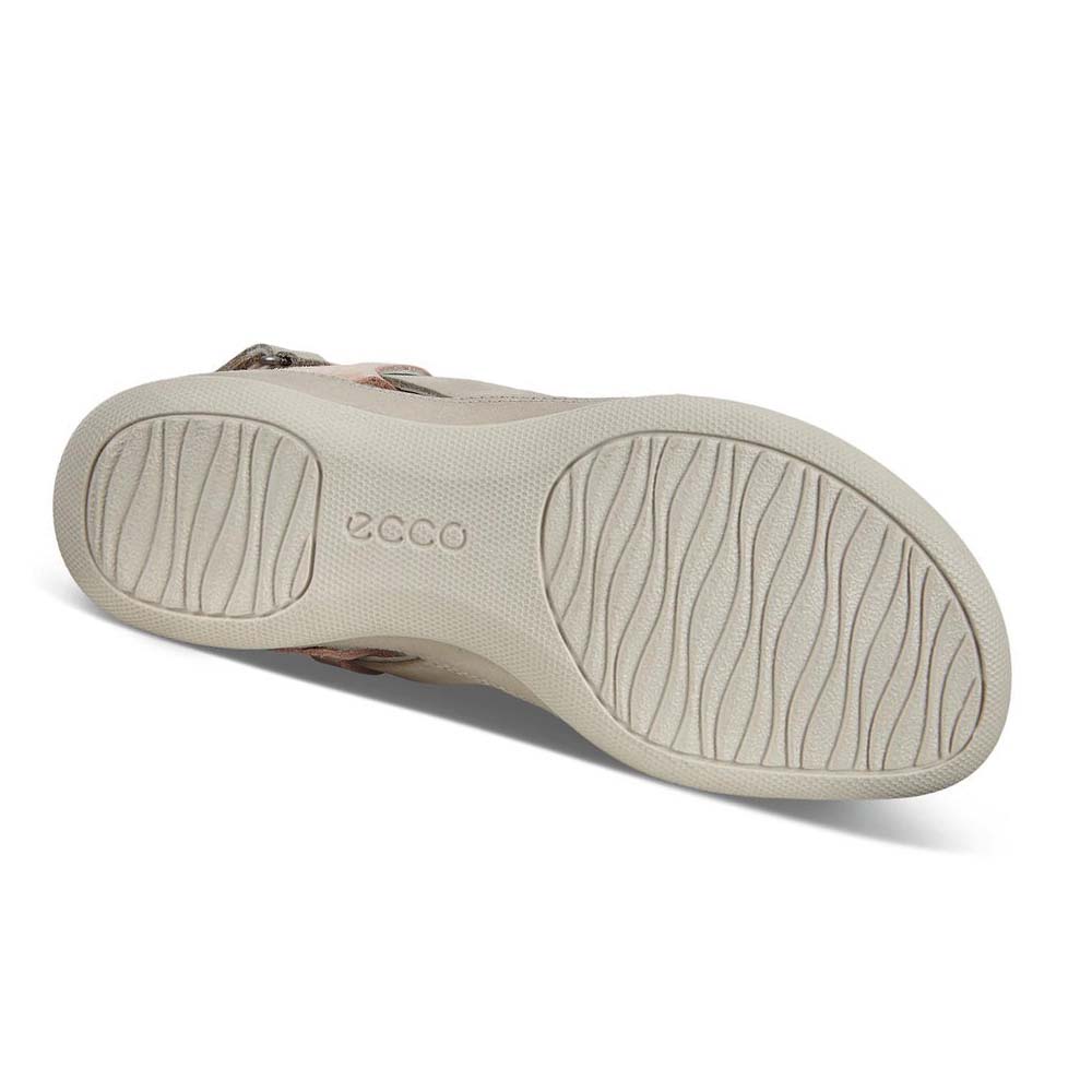 Sandalias Ecco Flash Mujer Grises Naranjas | México 700GSO