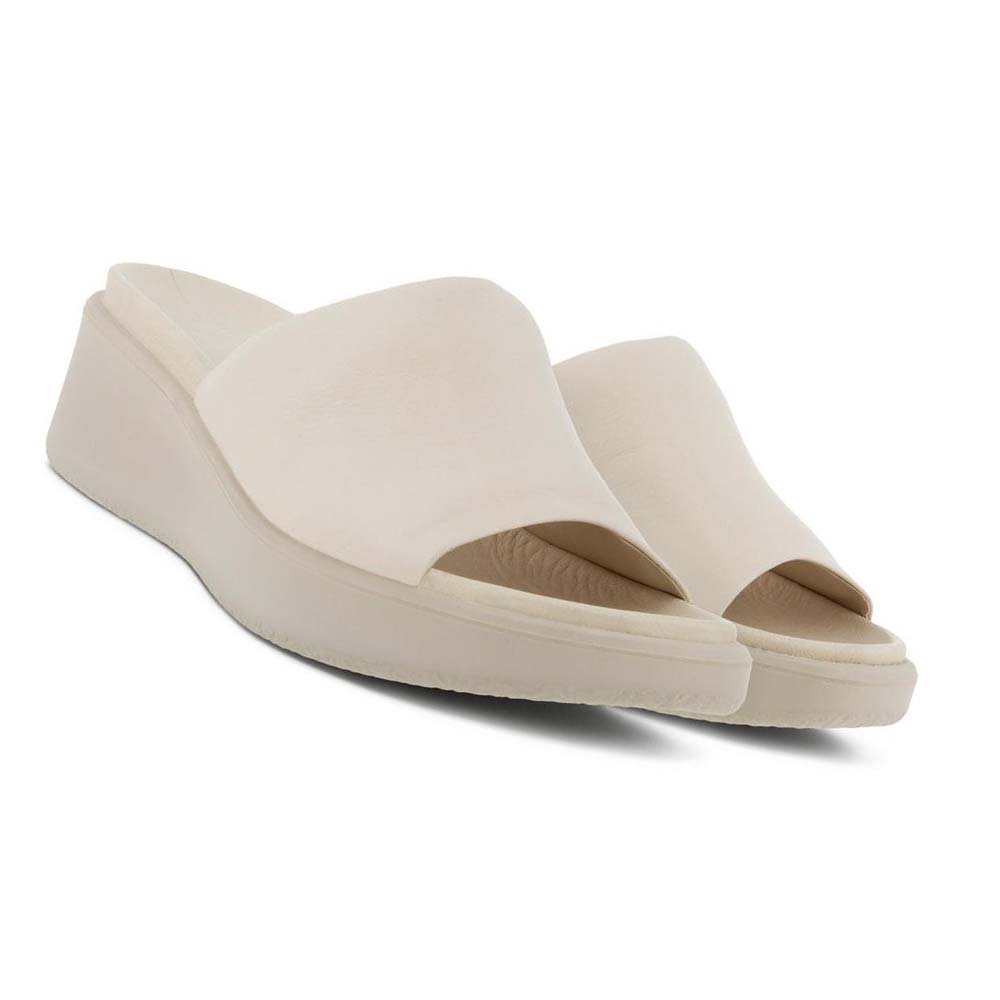 Sandalias Ecco Flowt Lx Wedge Mujer Blancos | México 695ZUT