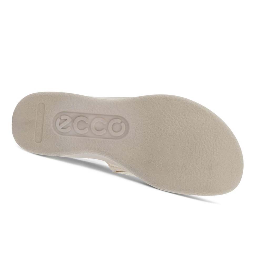 Sandalias Ecco Flowt Lx Wedge Mujer Blancos | México 695ZUT