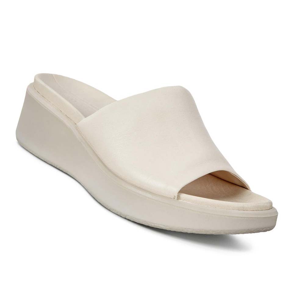 Sandalias Ecco Flowt Lx Wedge Mujer Blancos | México 695ZUT