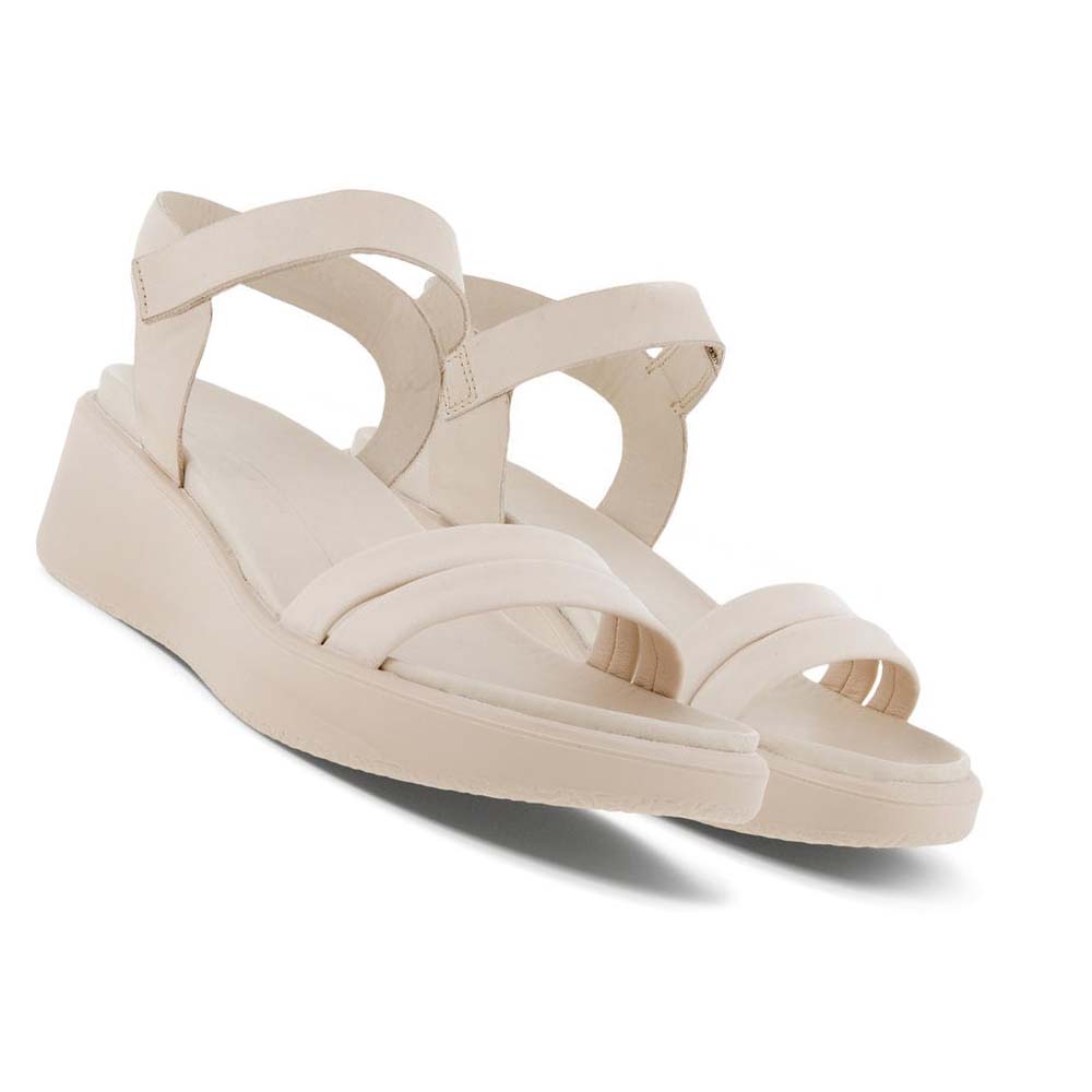 Sandalias Ecco Flowt Lx Wedge Mujer Blancos | México 694XYU