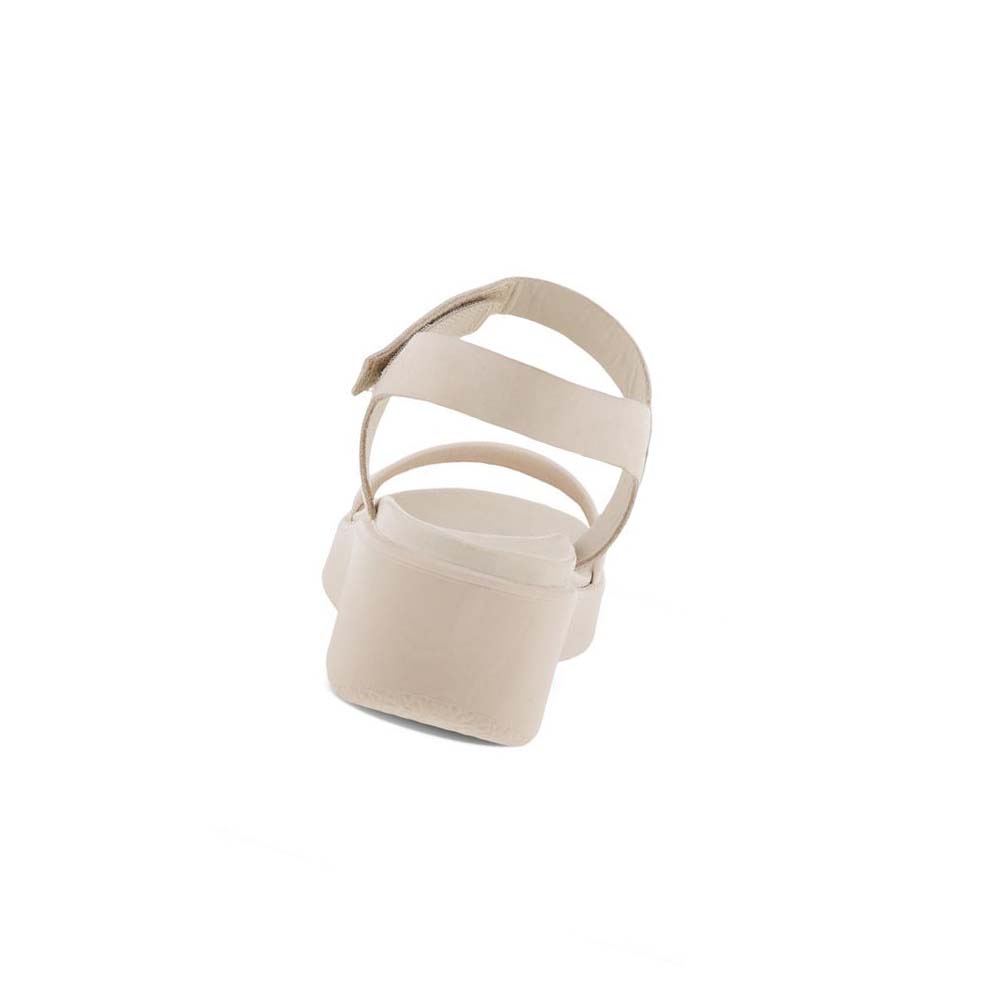 Sandalias Ecco Flowt Lx Wedge Mujer Blancos | México 694XYU