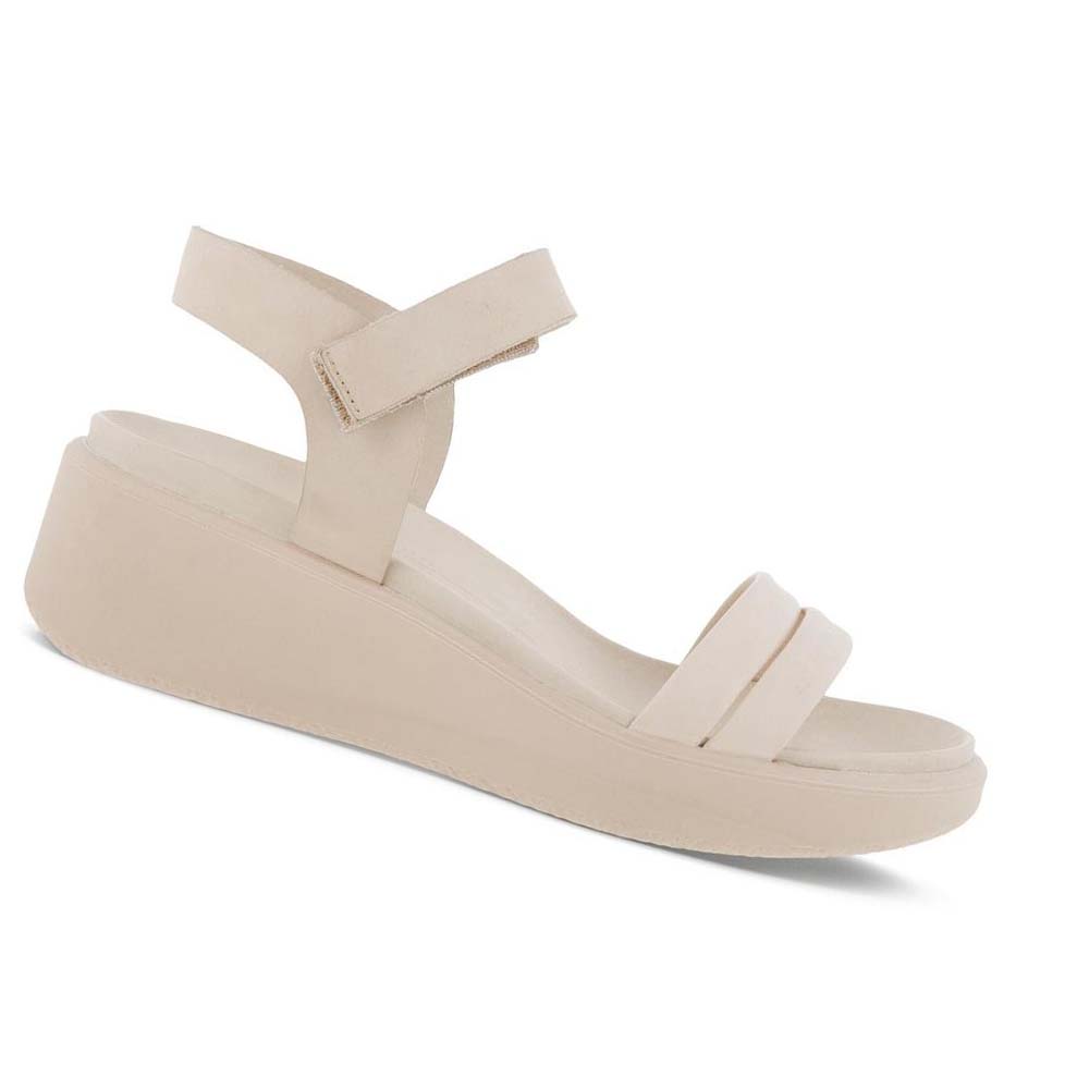 Sandalias Ecco Flowt Lx Wedge Mujer Blancos | México 694XYU