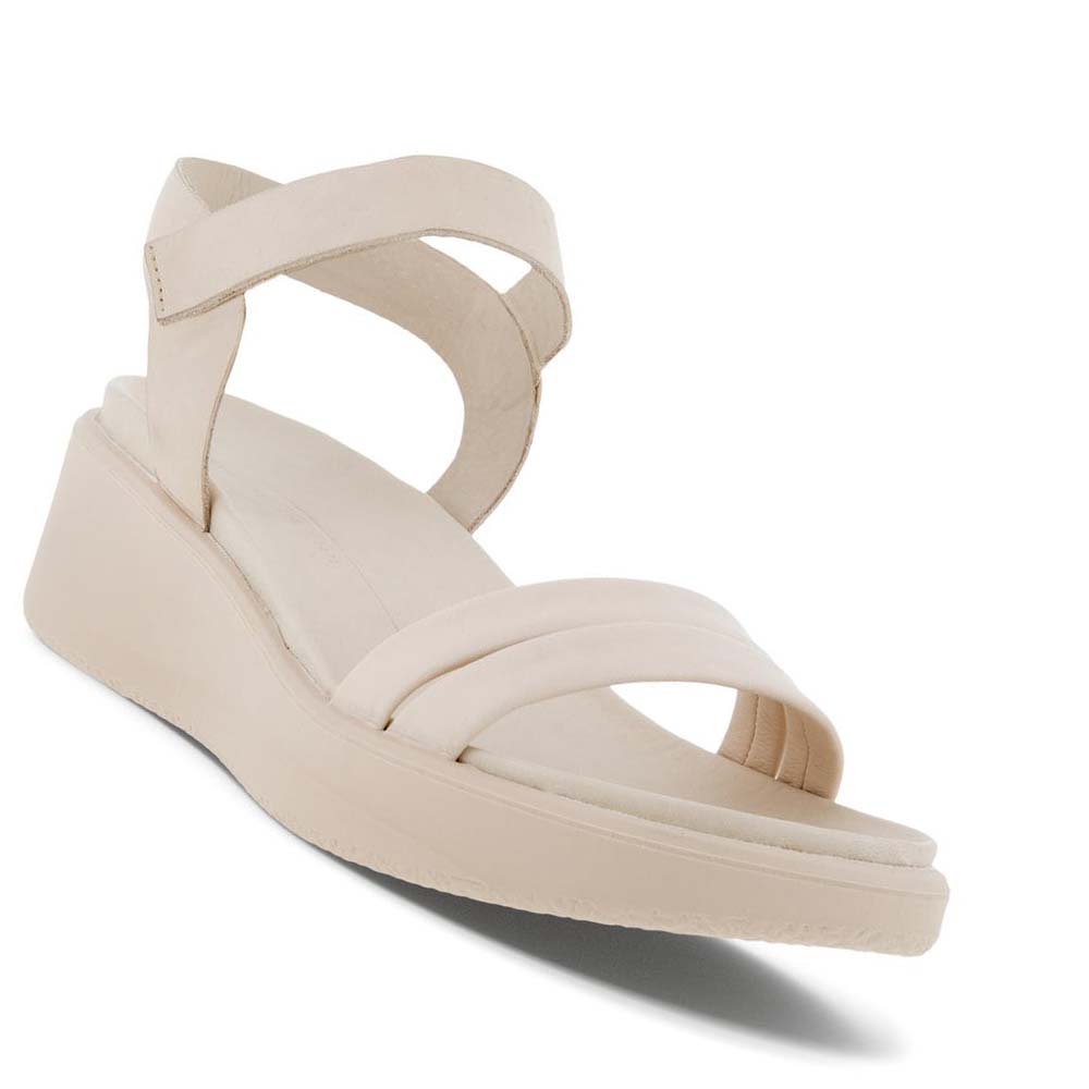 Sandalias Ecco Flowt Lx Wedge Mujer Blancos | México 694XYU