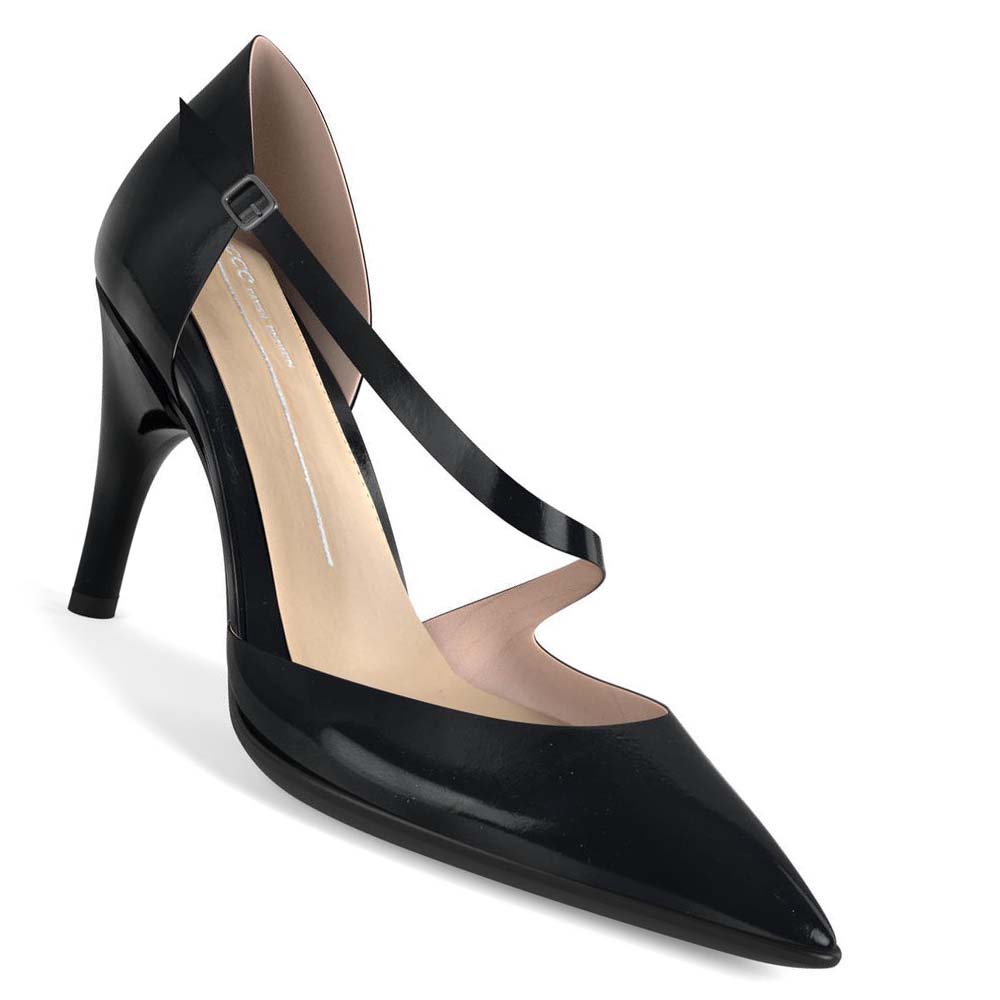 Tacones Ecco Shape Stiletto 75 Asymmetric Mujer Negros | México 713WNB