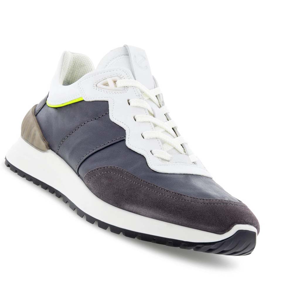 Tenis Ecco Astir Hombre Grises Blancos | México 323WNB