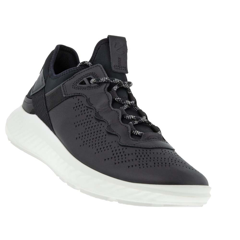 Tenis Ecco Ath-1fm Hombre Negros Blancos | México 320TCE