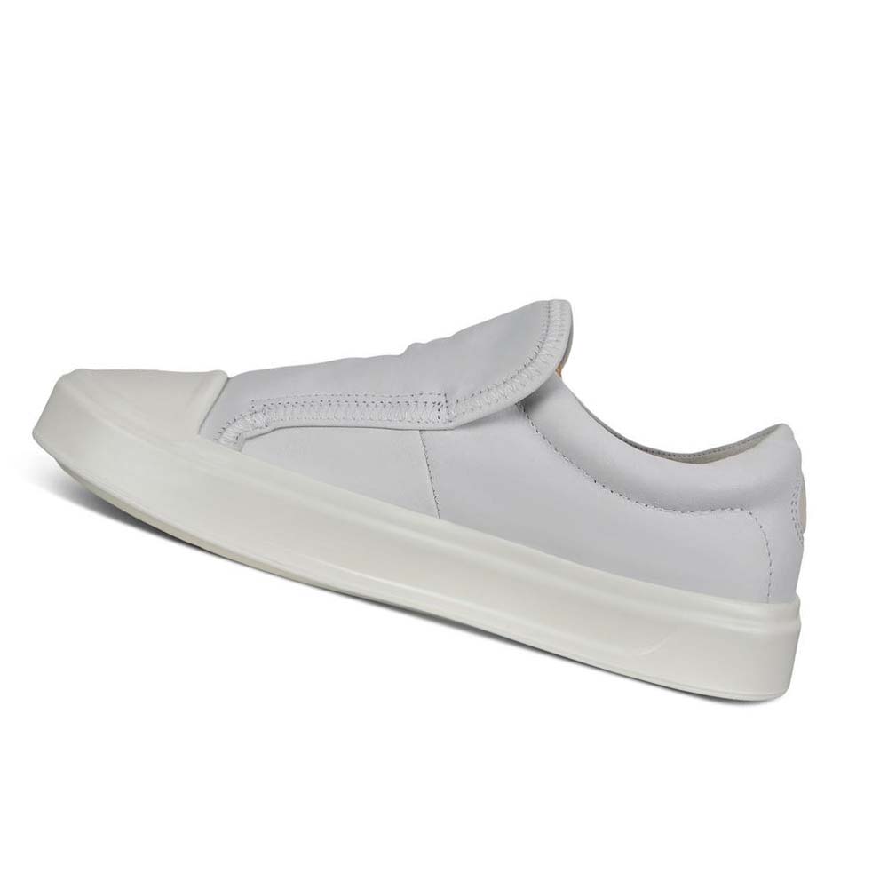 Tenis Ecco Flexure T-cap Slip-on Mujer Blancos | México 659RVD