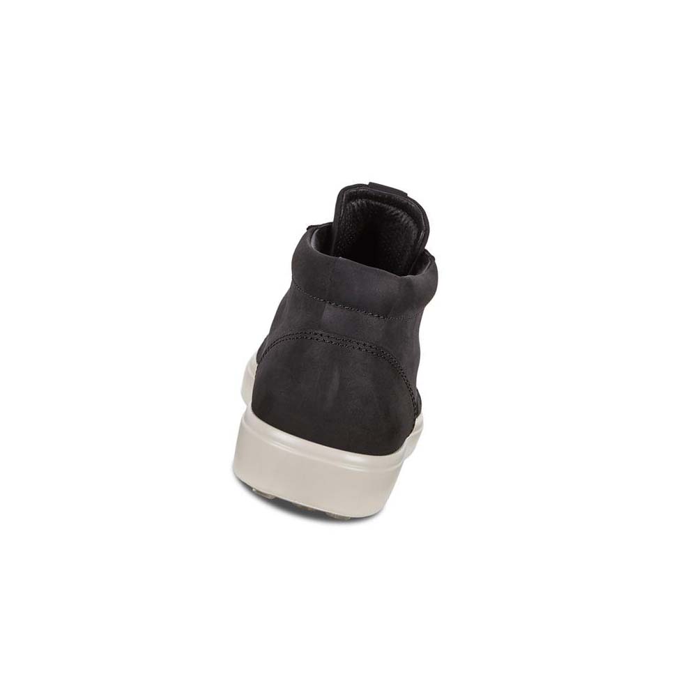 Tenis Ecco Soft 7 Ankle Hombre Negros | México 294TCE