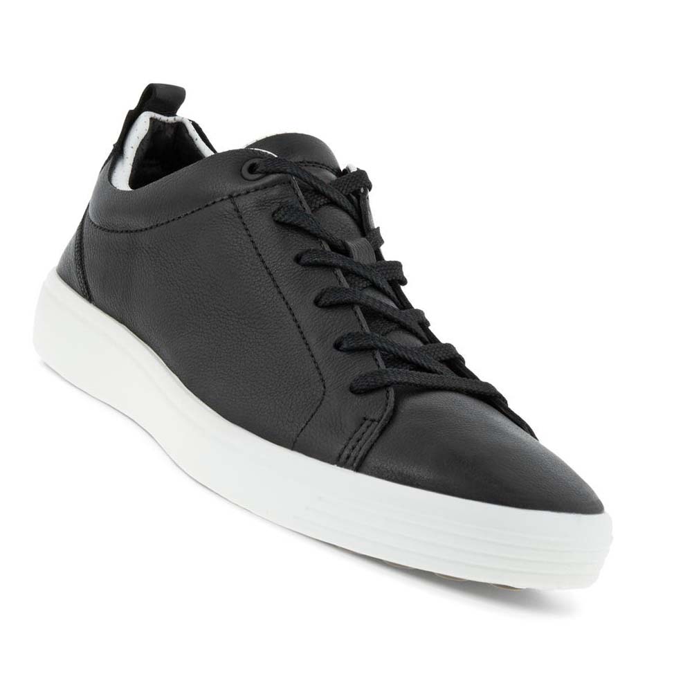 Tenis Ecco Soft 7 Craze Hombre Negros Blancos | México 291ILH