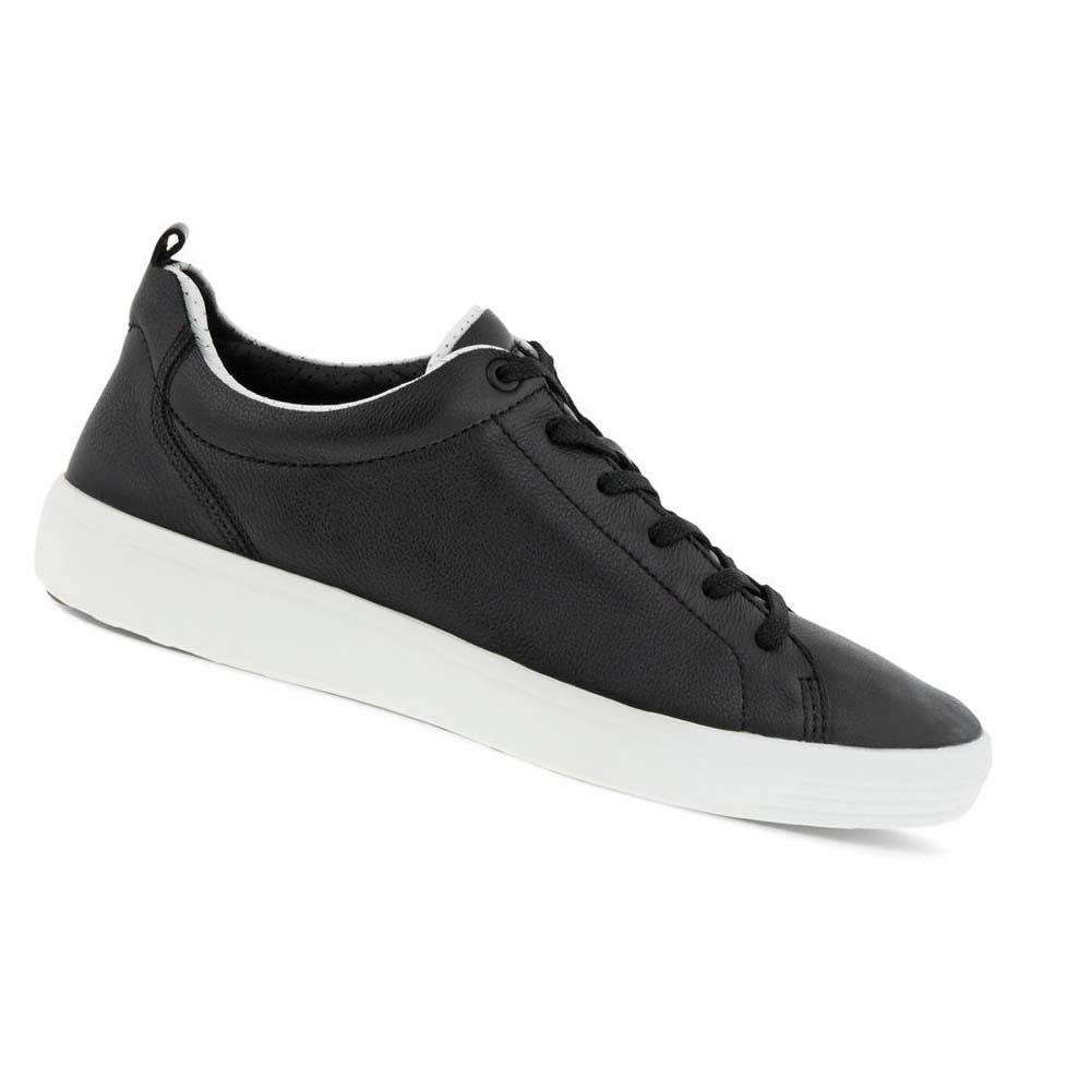 Tenis Ecco Soft 7 Craze Hombre Negros Blancos | México 291ILH