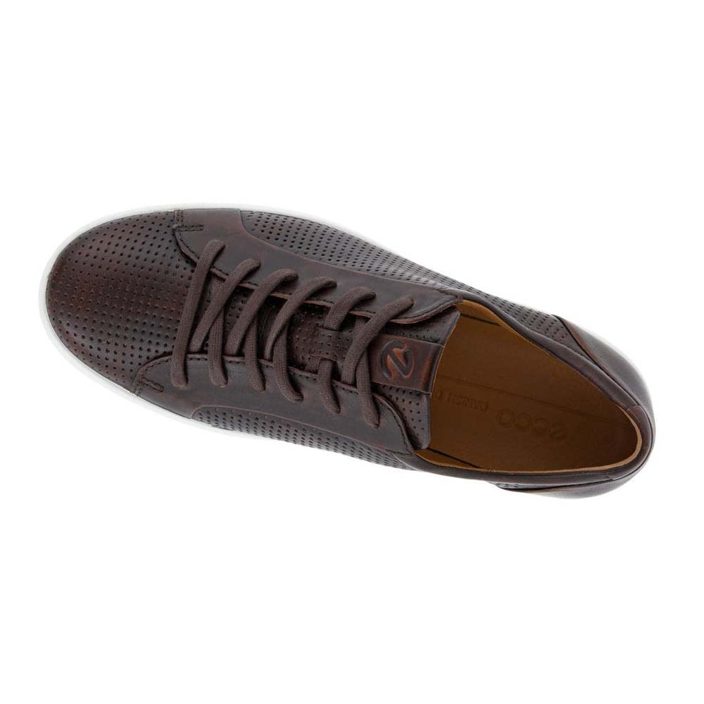 Tenis Ecco Soft 7 Laced Hombre Cafes | México 290OKI