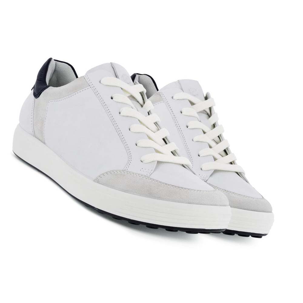 Tenis Ecco Soft 7 Retro Mujer Grises Blancos | México 644LIS