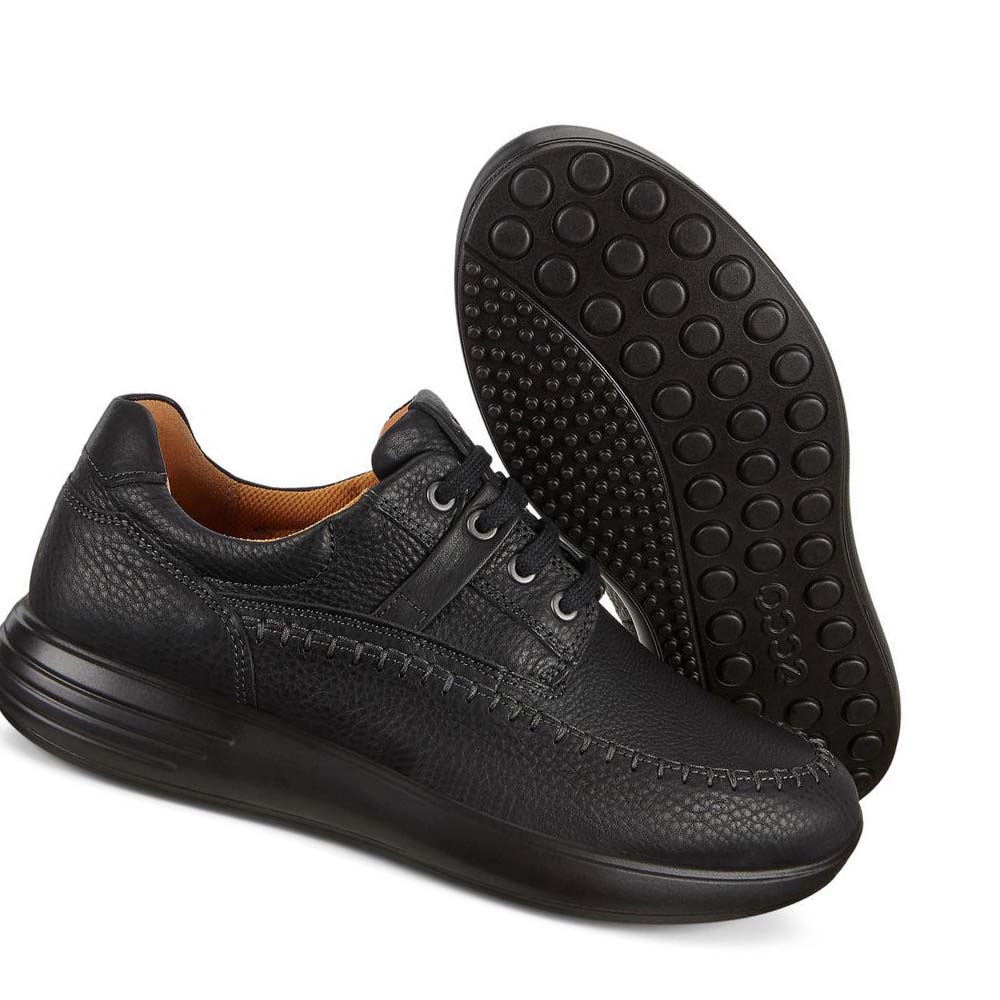 Tenis Ecco Soft 7 Runner Seawalker Hombre Negros | México 289PJJ