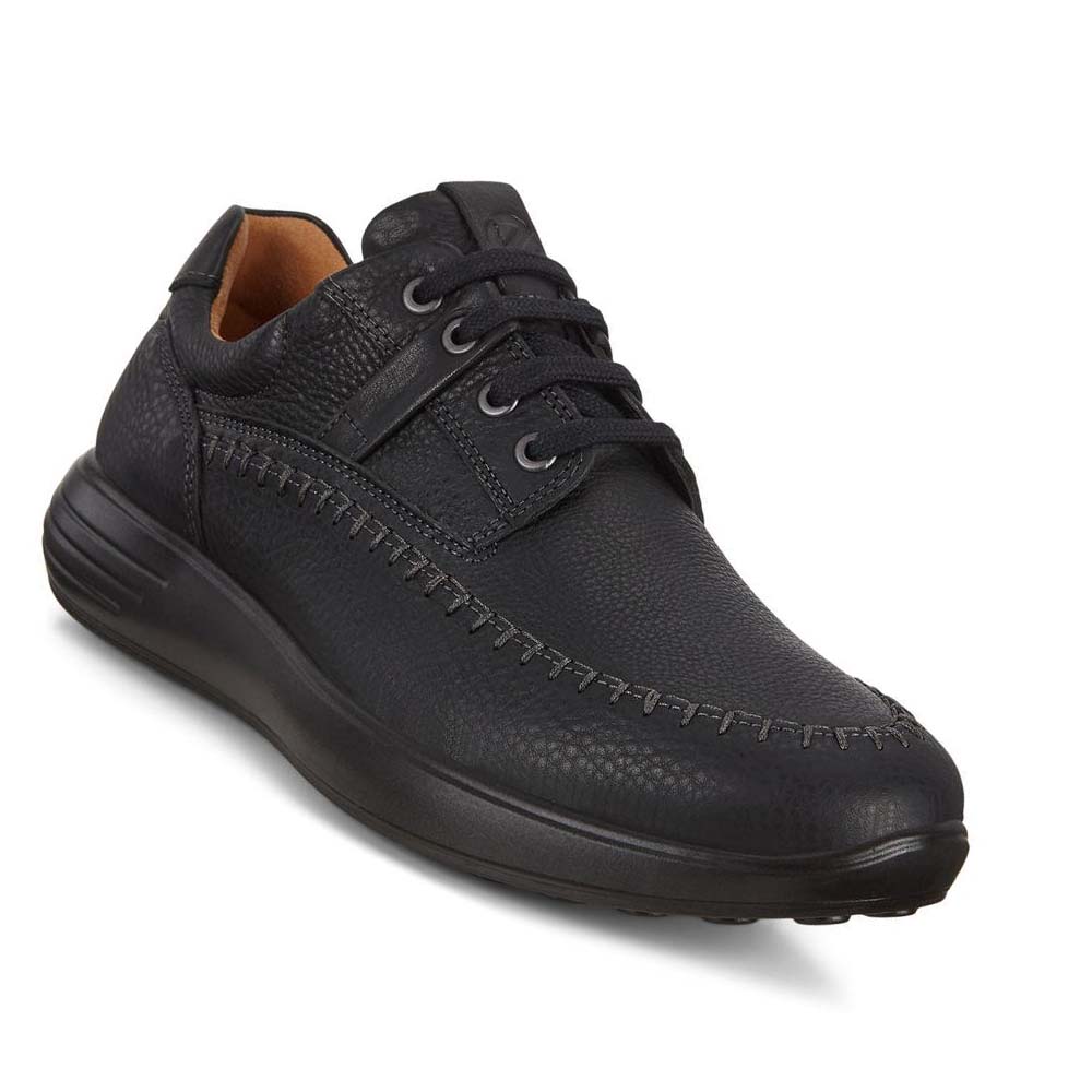 Tenis Ecco Soft 7 Runner Seawalker Hombre Negros | México 289PJJ