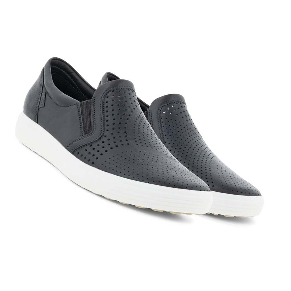 Tenis Ecco Soft 7 Slip-on Mujer Negros | México 63WNB