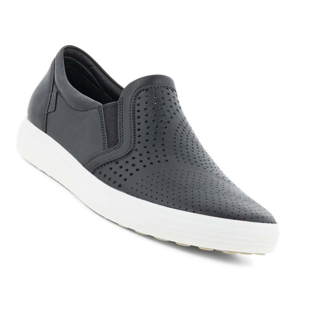 Tenis Ecco Soft 7 Slip-on Mujer Negros | México 63WNB