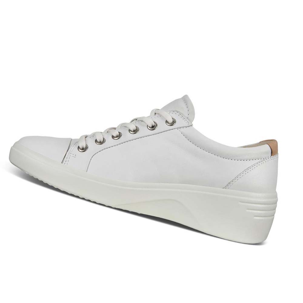 Tenis Ecco Soft 7 Wedge Mujer Blancos | México 637MQZ